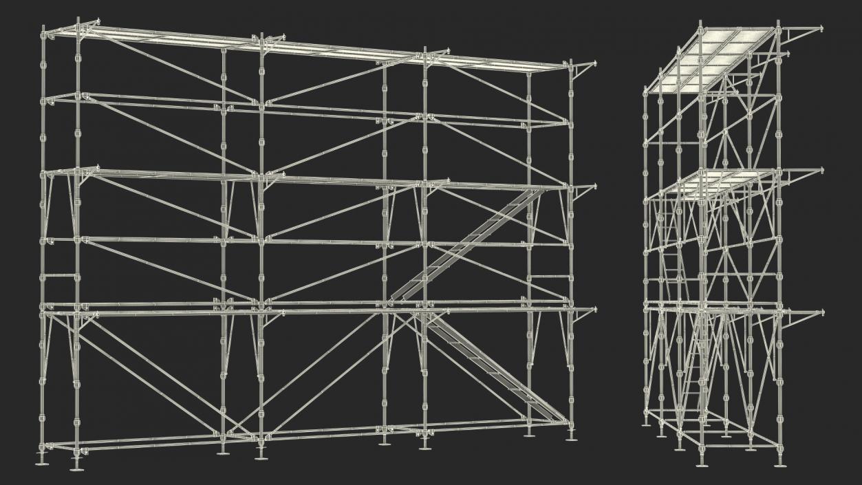 Construction Scaffolding 3D model