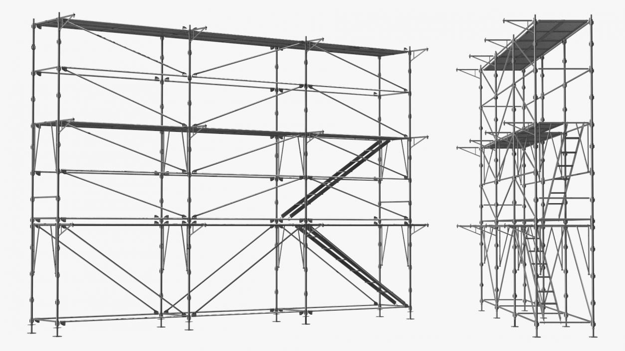 Construction Scaffolding 3D model