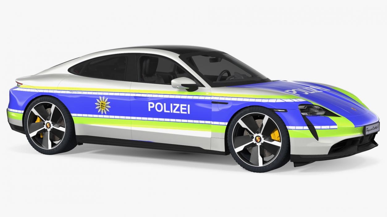 3D Porsche Taycan Turbo S 2020 Police 2