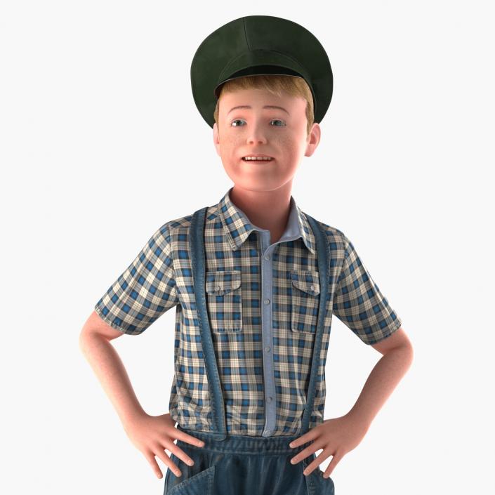 3D Realistic Child Boy Rigged