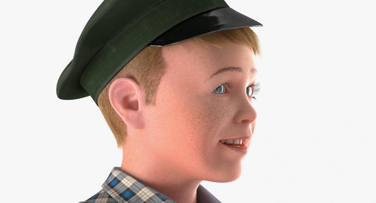 3D Realistic Child Boy Rigged