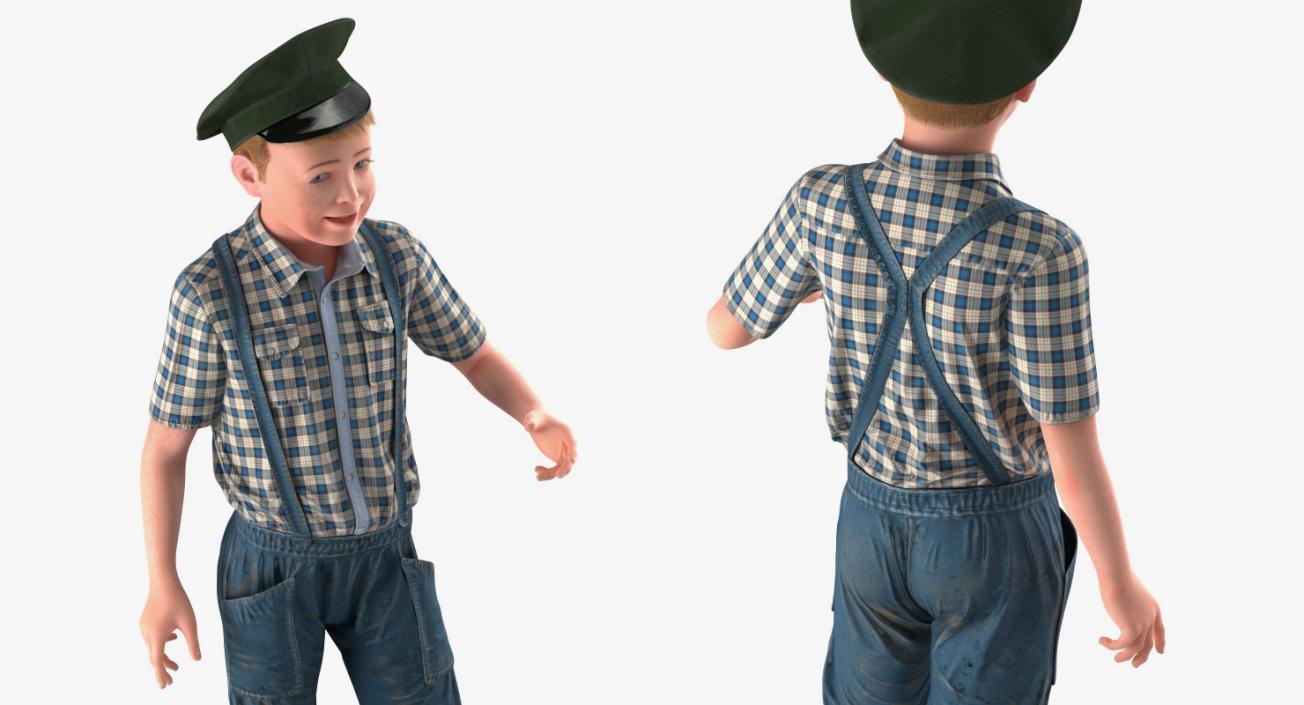 3D Realistic Child Boy Rigged