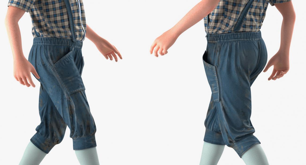 3D Realistic Child Boy Rigged