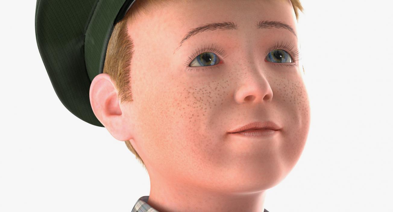 3D Realistic Child Boy Rigged