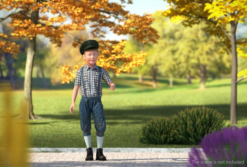 3D Realistic Child Boy Rigged