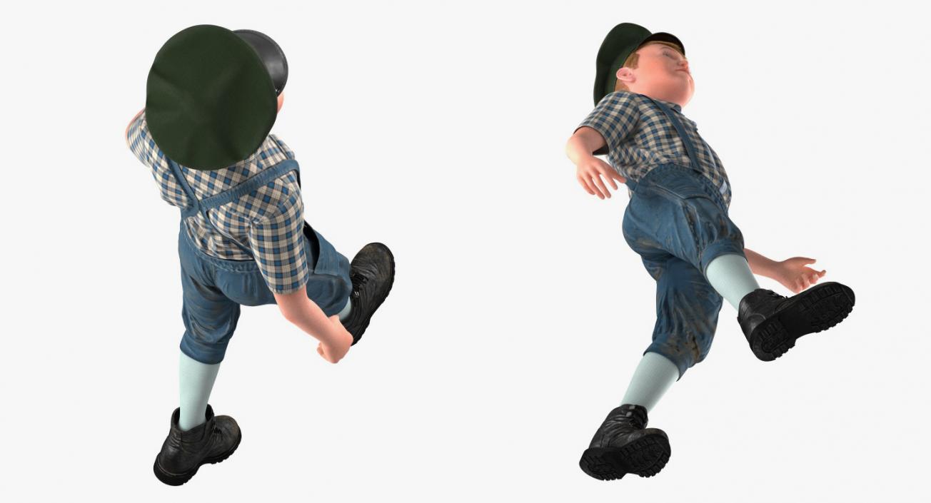 3D Realistic Child Boy Rigged