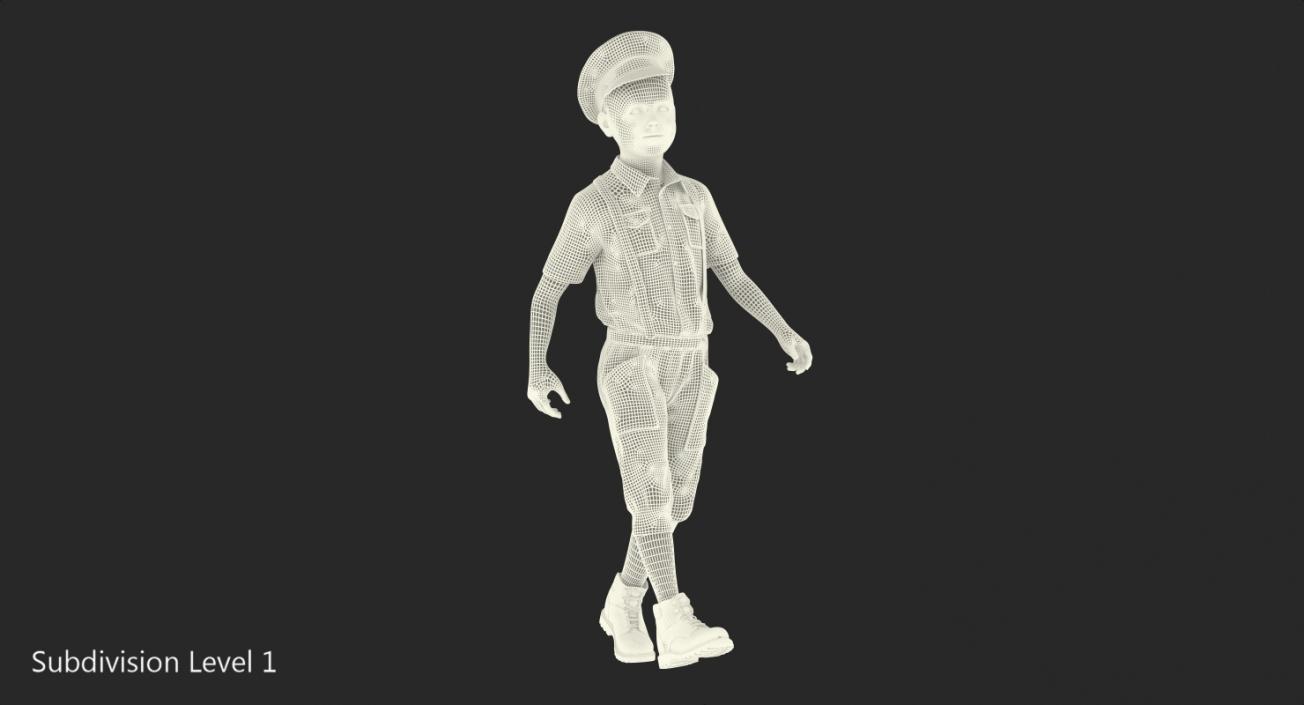 3D Realistic Child Boy Rigged