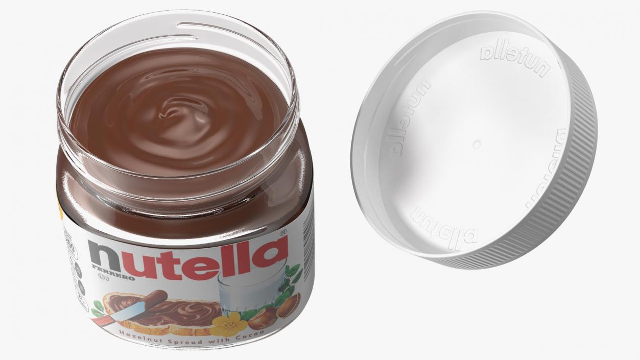 3D Nutella Peanut butter Jam Collection 2 model