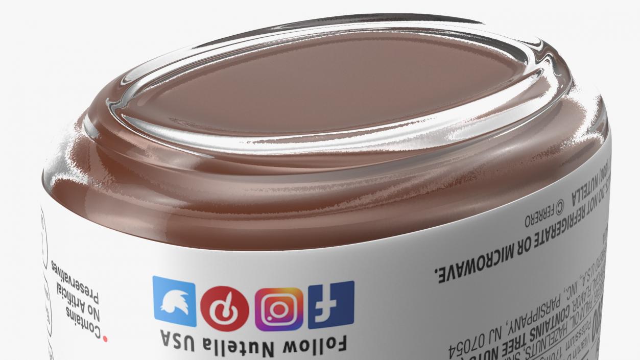 3D Nutella Peanut butter Jam Collection 2 model