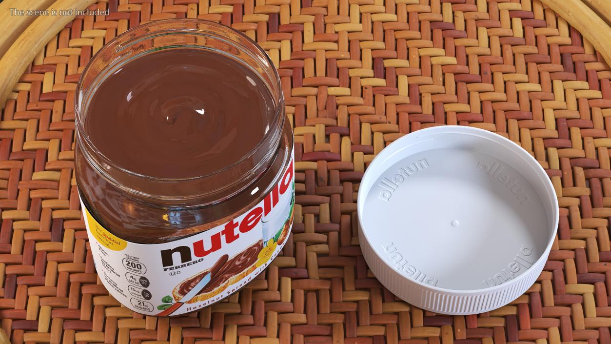 3D Nutella Peanut butter Jam Collection 2 model