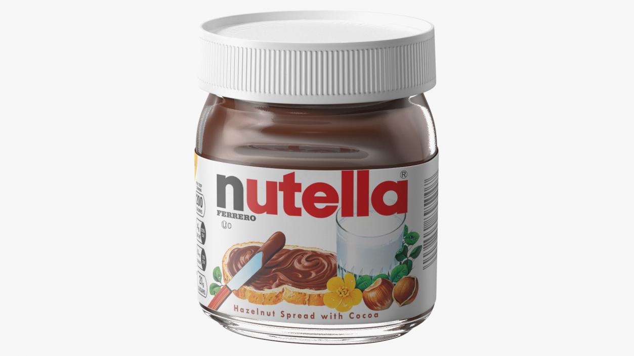 3D Nutella Peanut butter Jam Collection 2 model