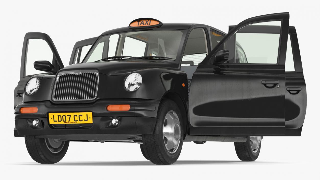 3D model London Black Cab Taxi TX1