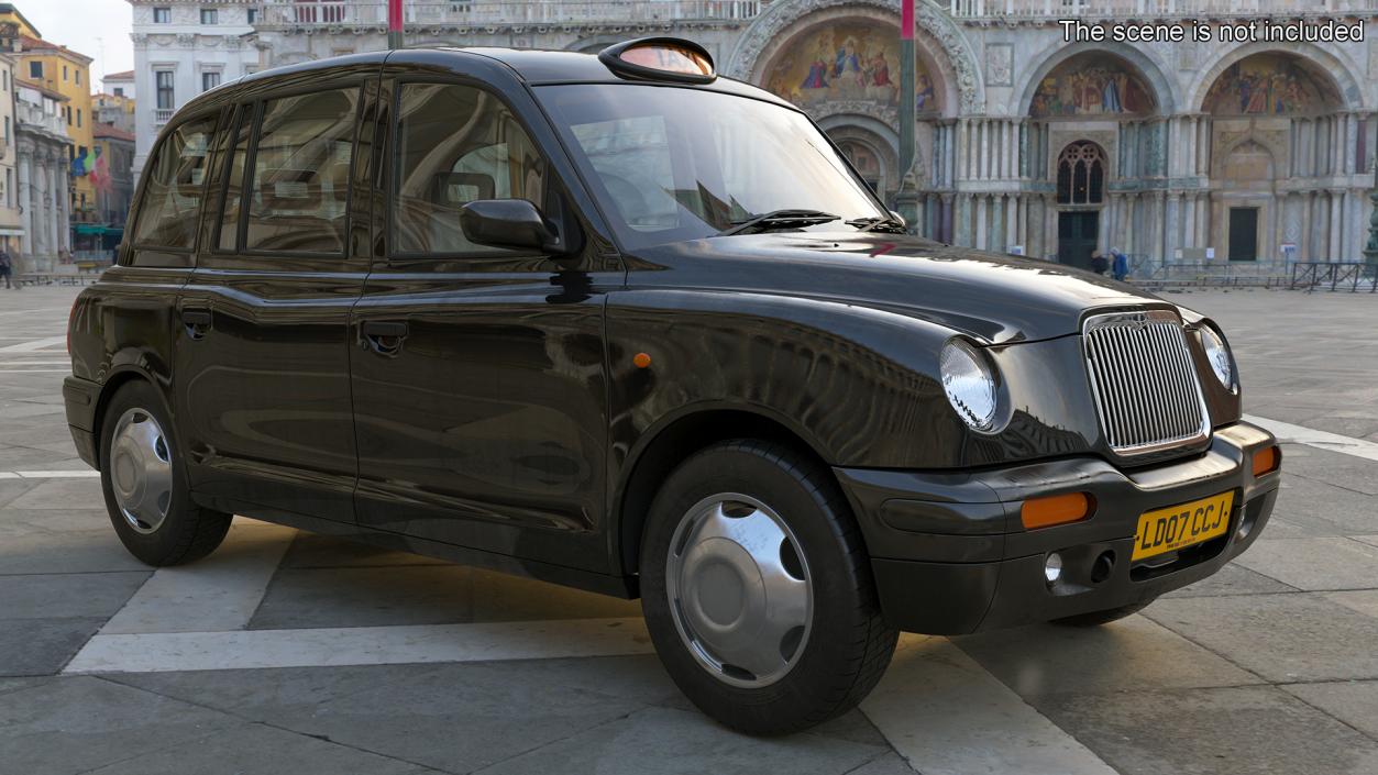 3D model London Black Cab Taxi TX1