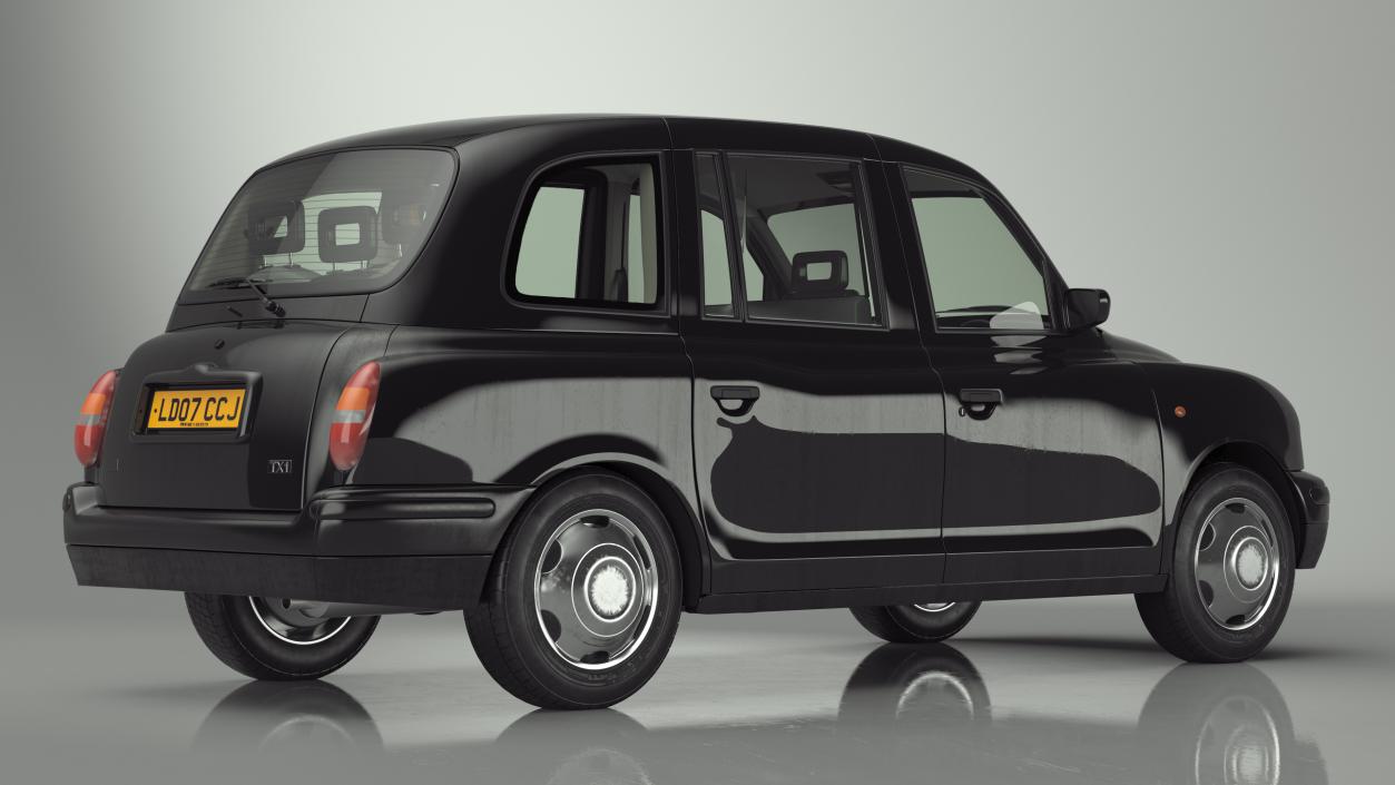 3D model London Black Cab Taxi TX1