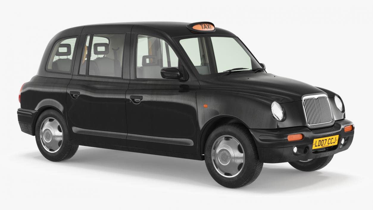 3D model London Black Cab Taxi TX1