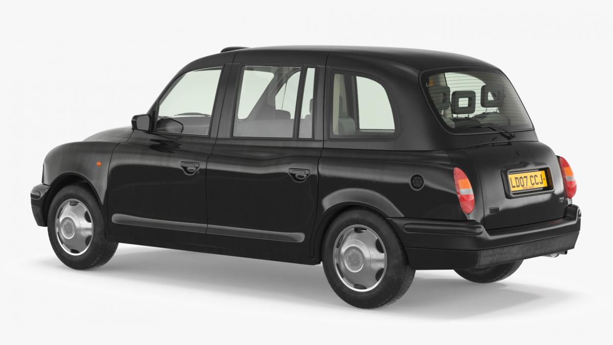 3D model London Black Cab Taxi TX1