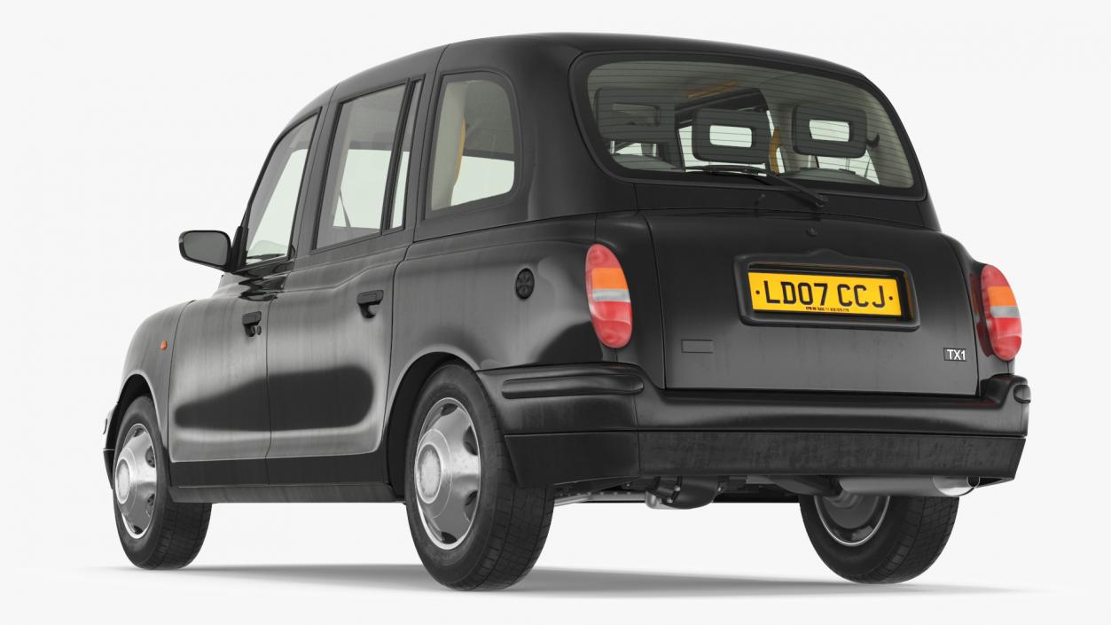 3D model London Black Cab Taxi TX1