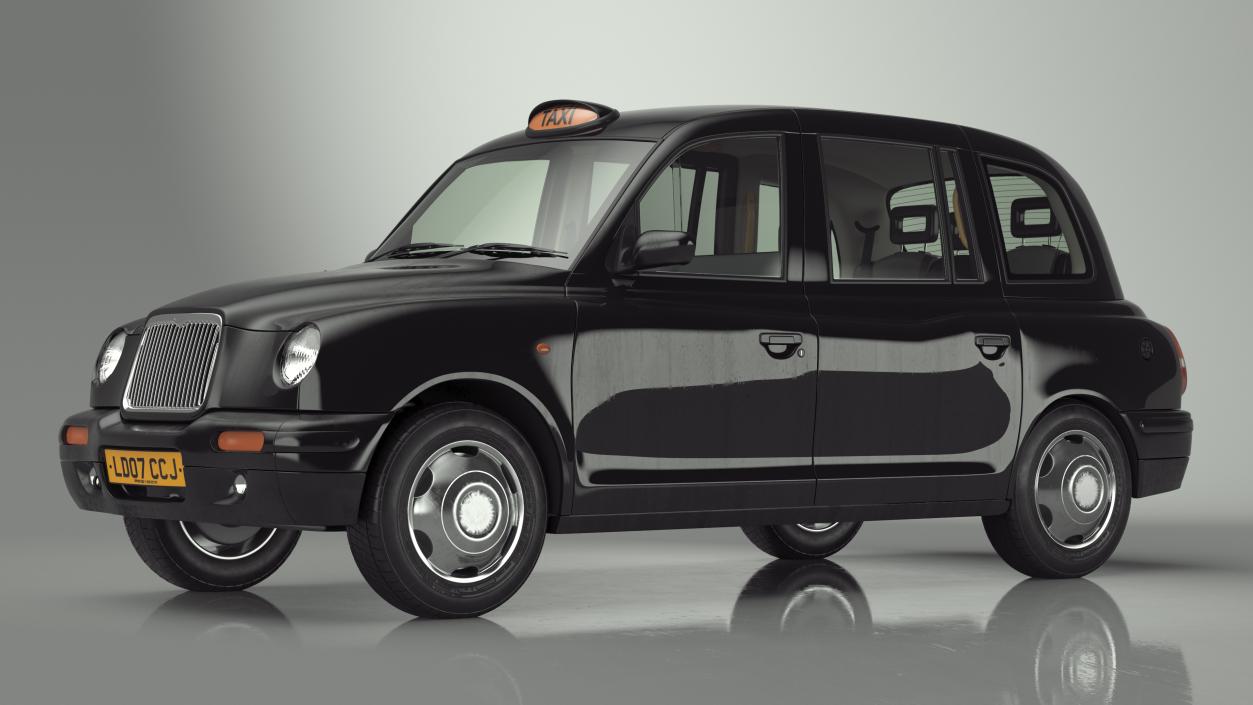 3D model London Black Cab Taxi TX1