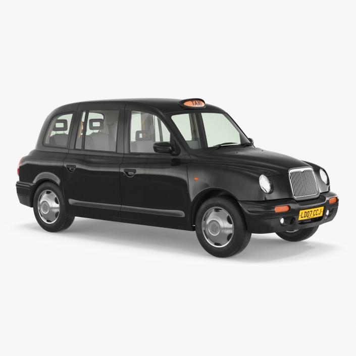 3D model London Black Cab Taxi TX1