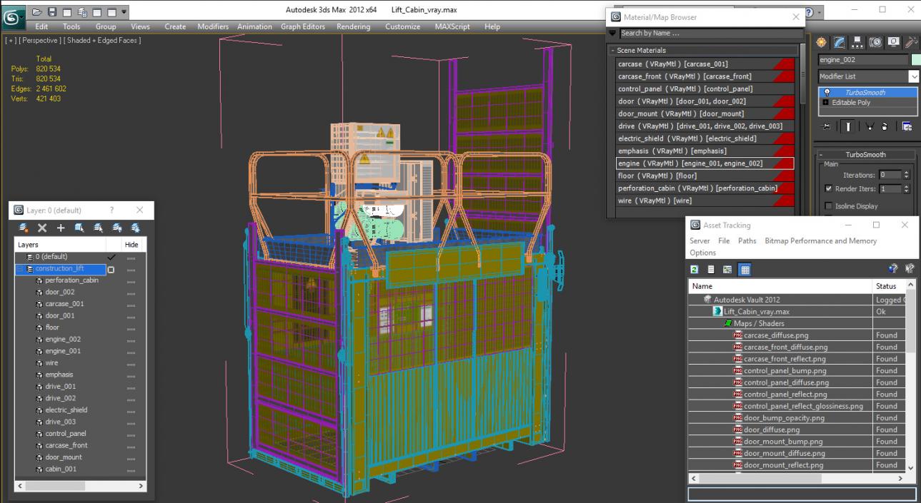 3D model Lift Cabin