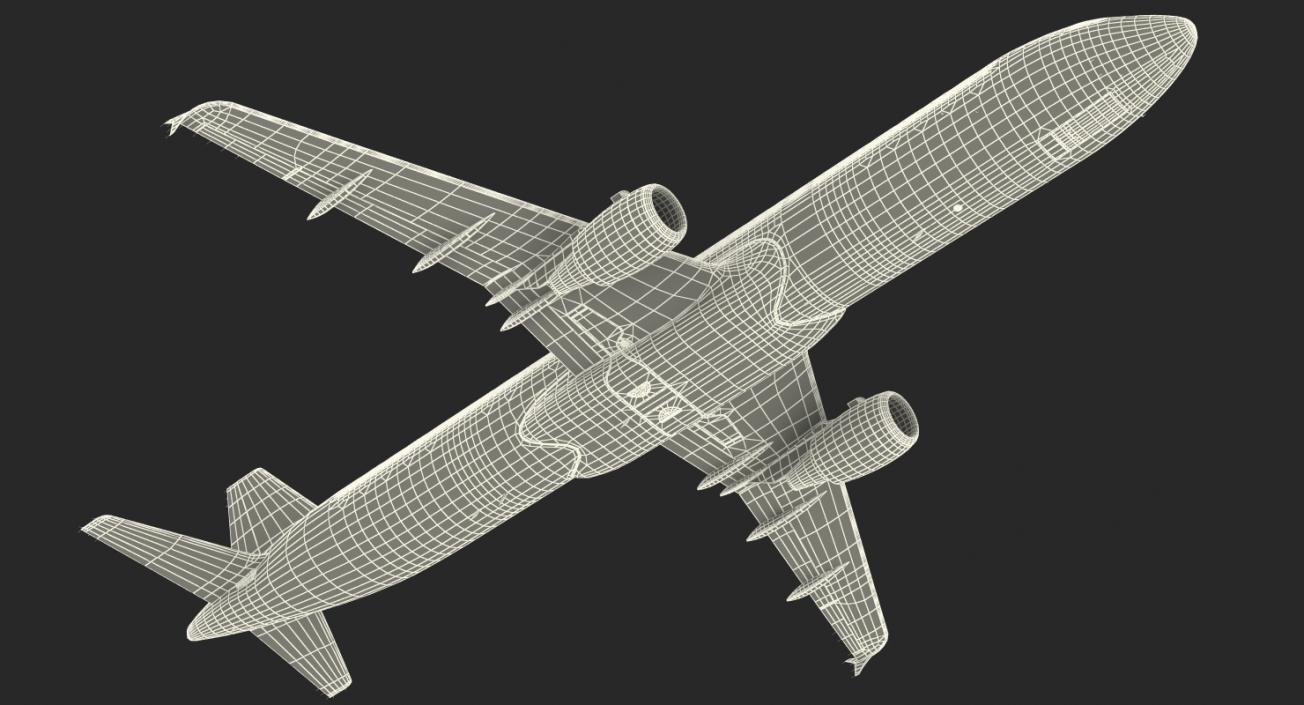 3D Airbus A321 Generic Rigged