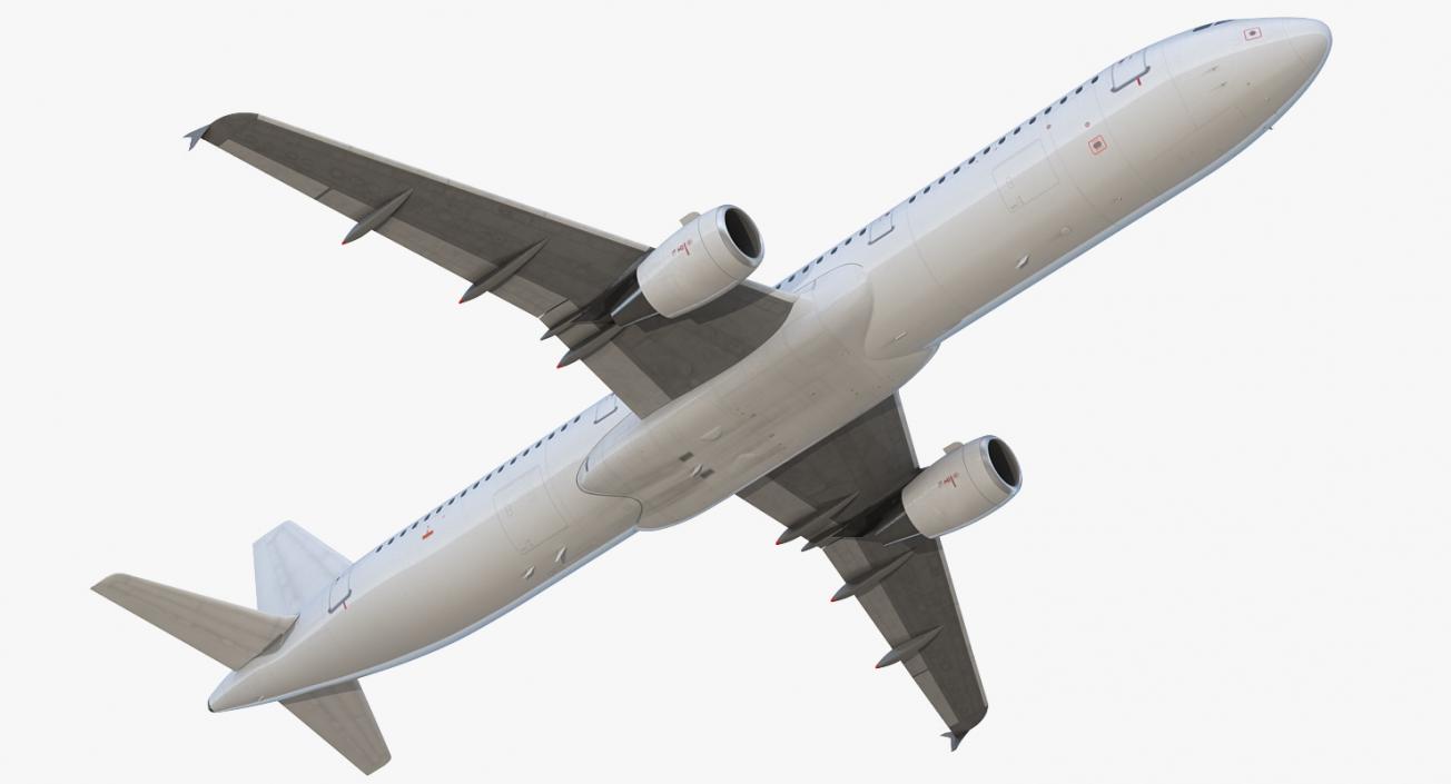 3D Airbus A321 Generic Rigged