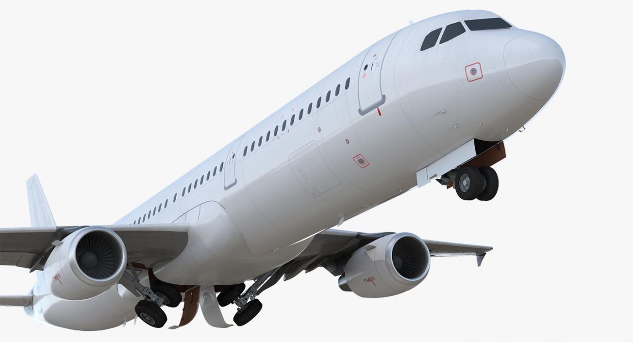 3D Airbus A321 Generic Rigged