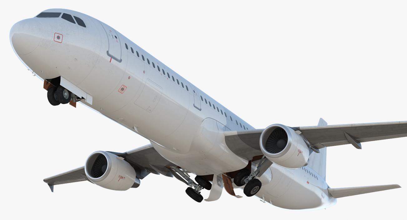 3D Airbus A321 Generic Rigged