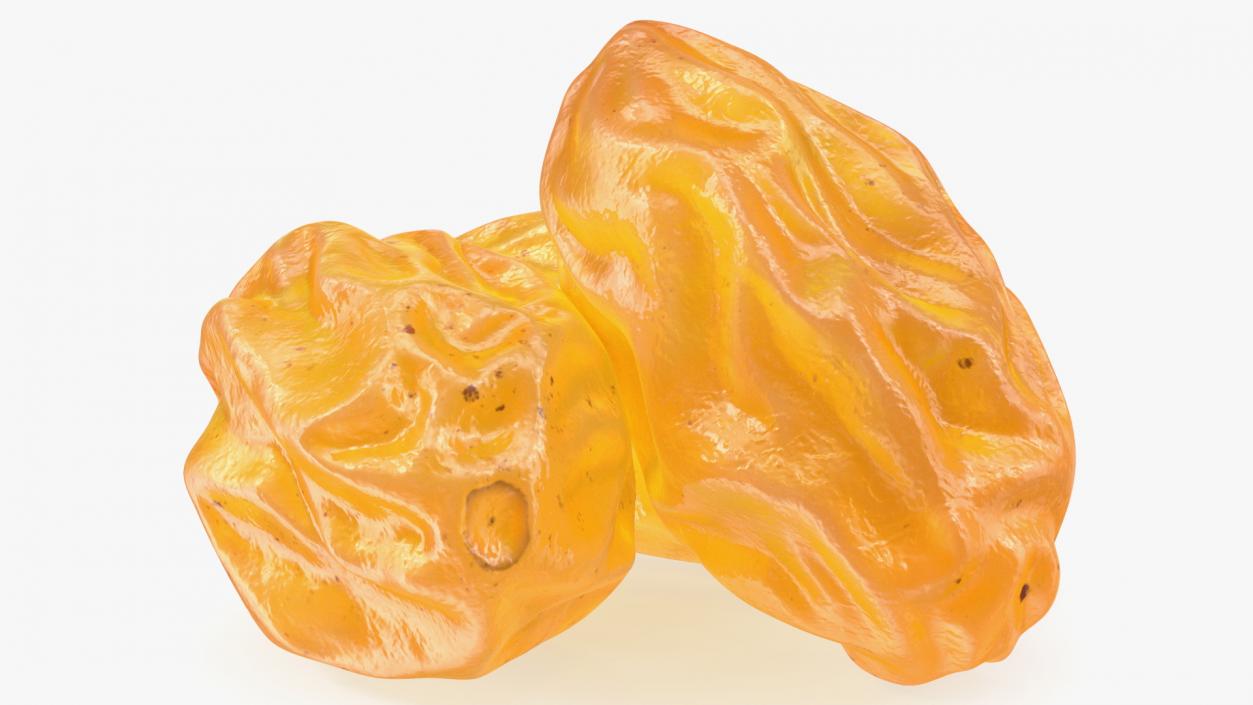 Pile of Golden Raisins 3D