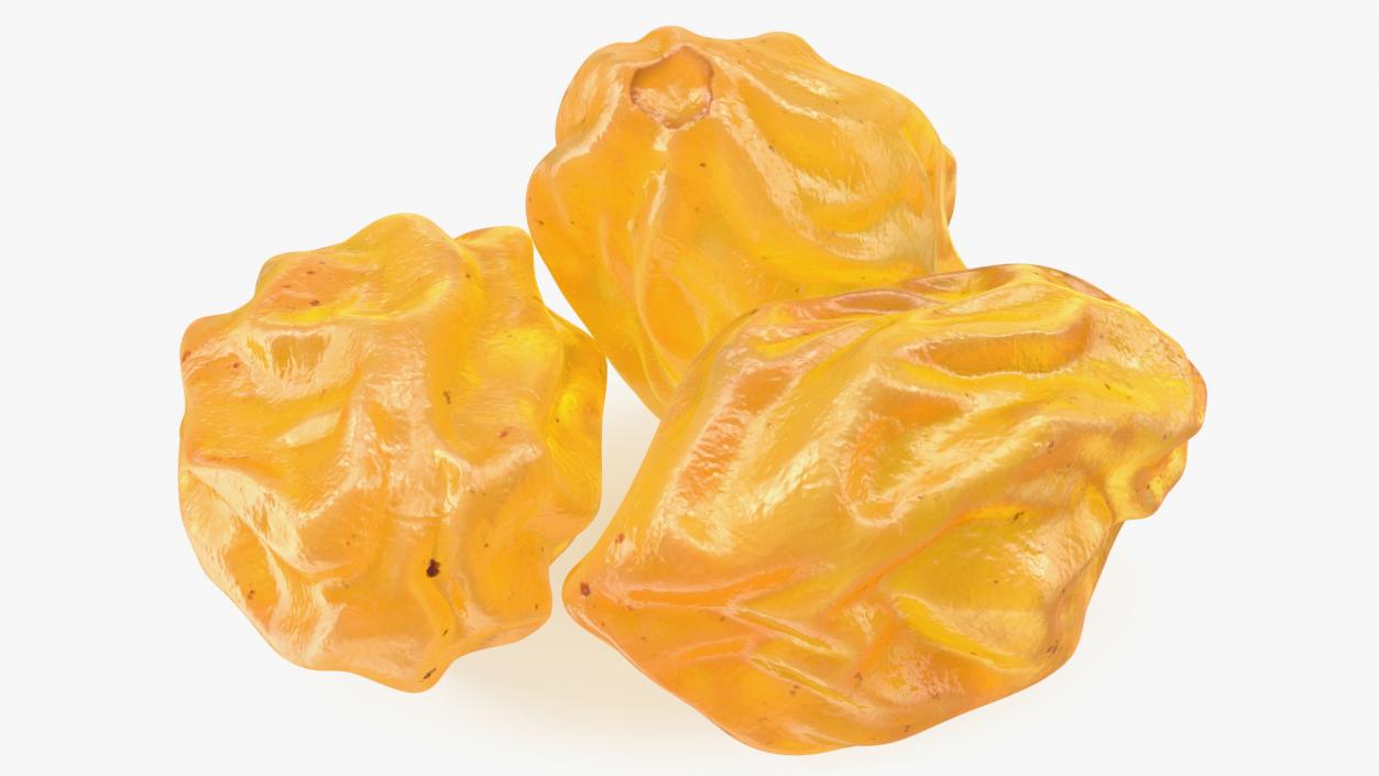 Pile of Golden Raisins 3D