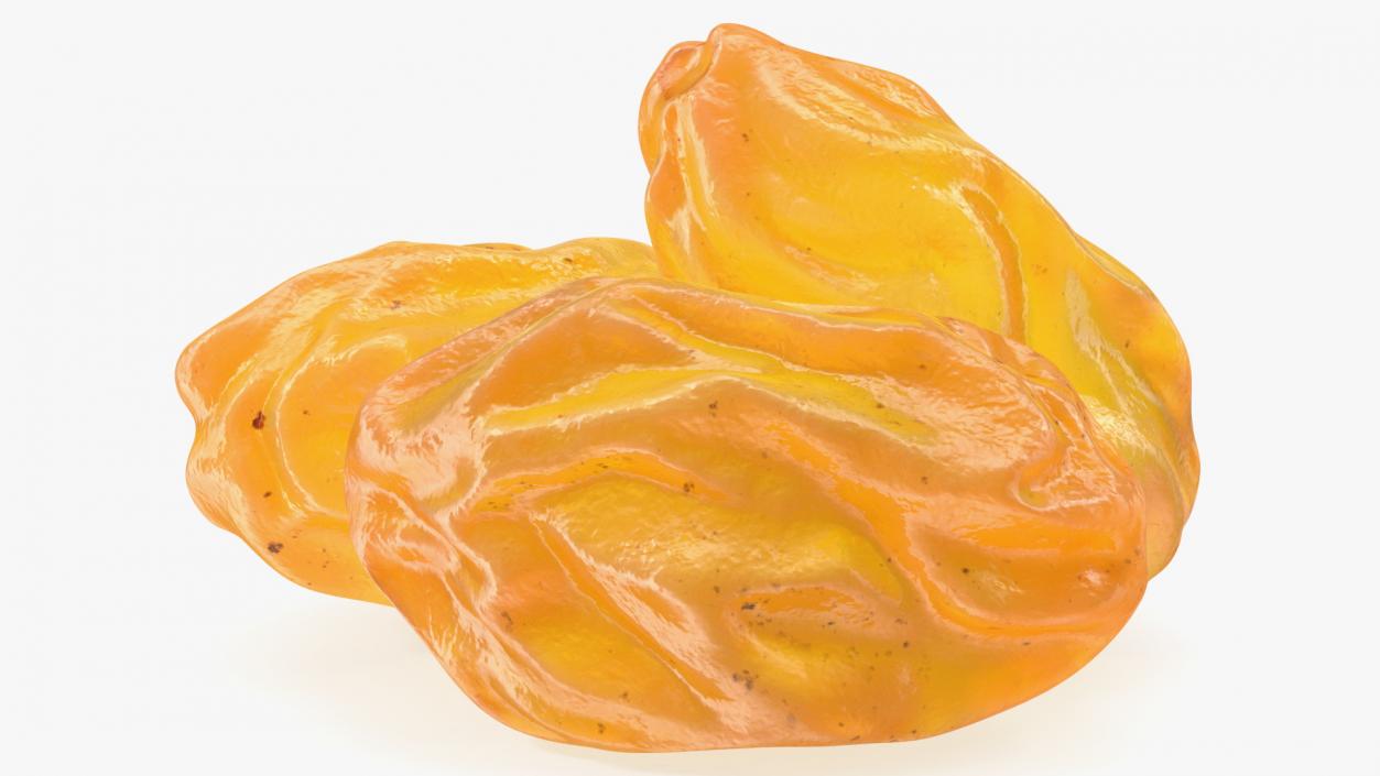 Pile of Golden Raisins 3D