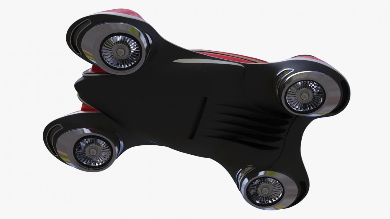 3D Hover Car Concept by Lazzarini Red 2