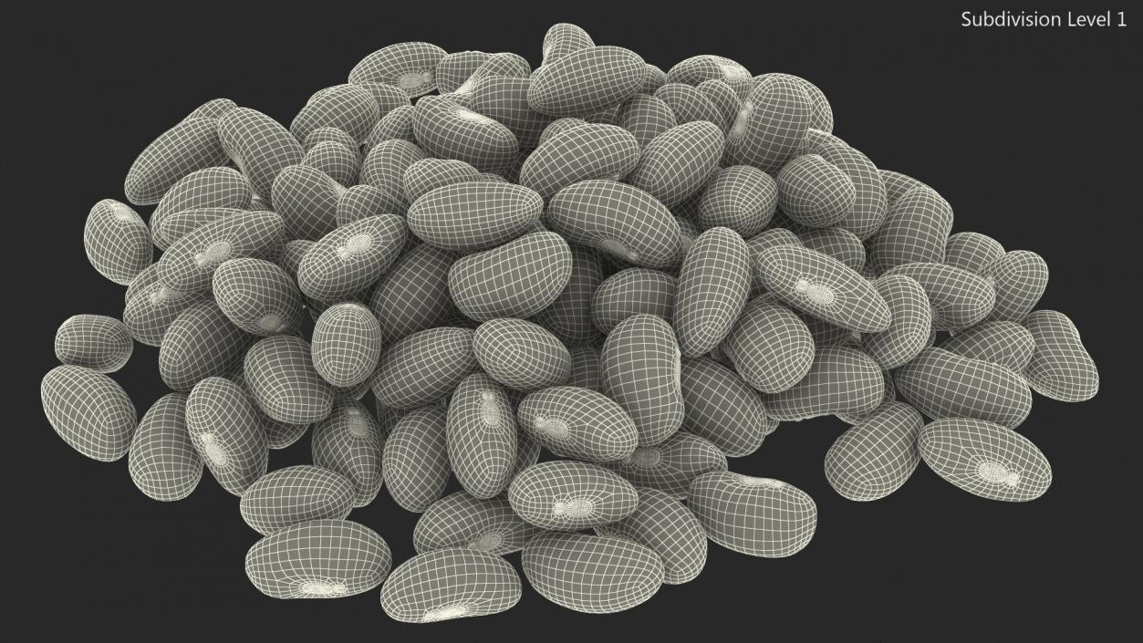 Pile of Roman Beans 3D model