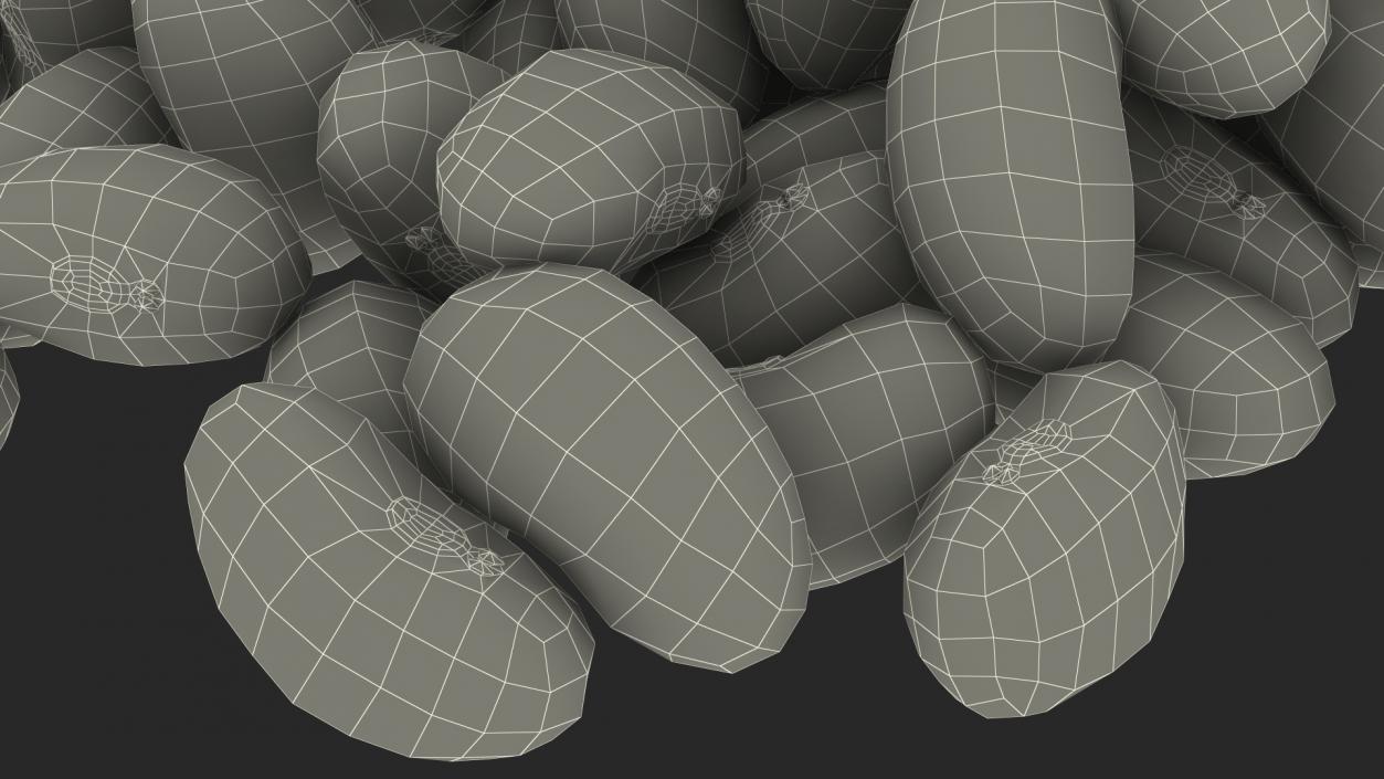 Pile of Roman Beans 3D model