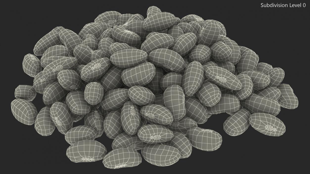 Pile of Roman Beans 3D model