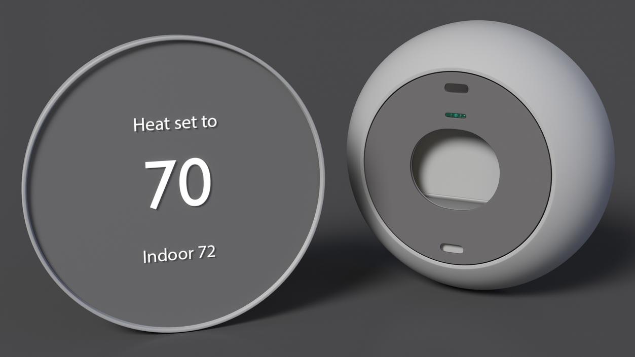 3D Google Nest Thermostat White model