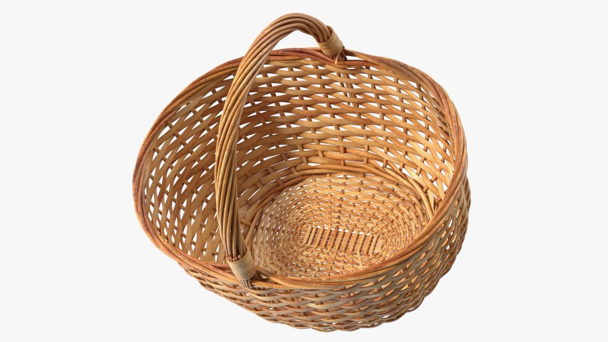 3D Basket with Apples model