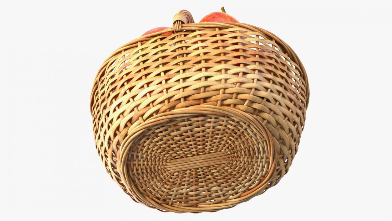 3D Basket with Apples model