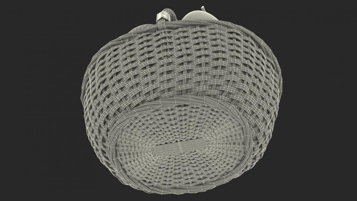 3D Basket with Apples model