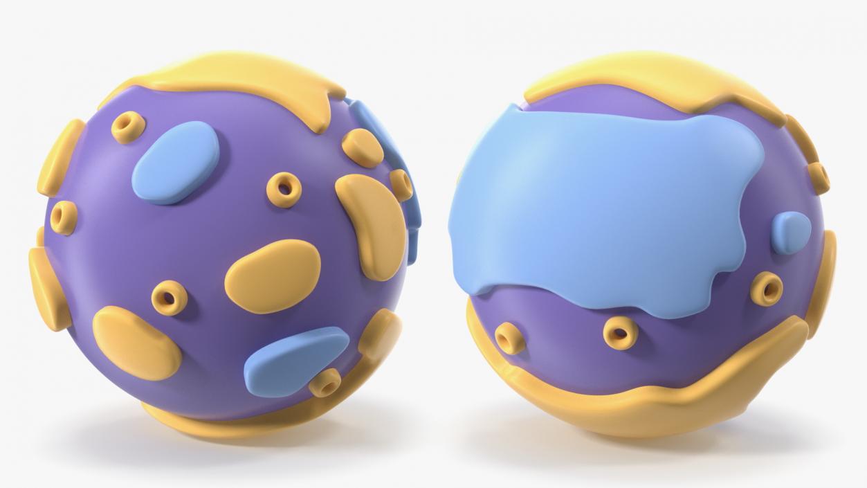 3D Cartoon Planets Collection 3 model