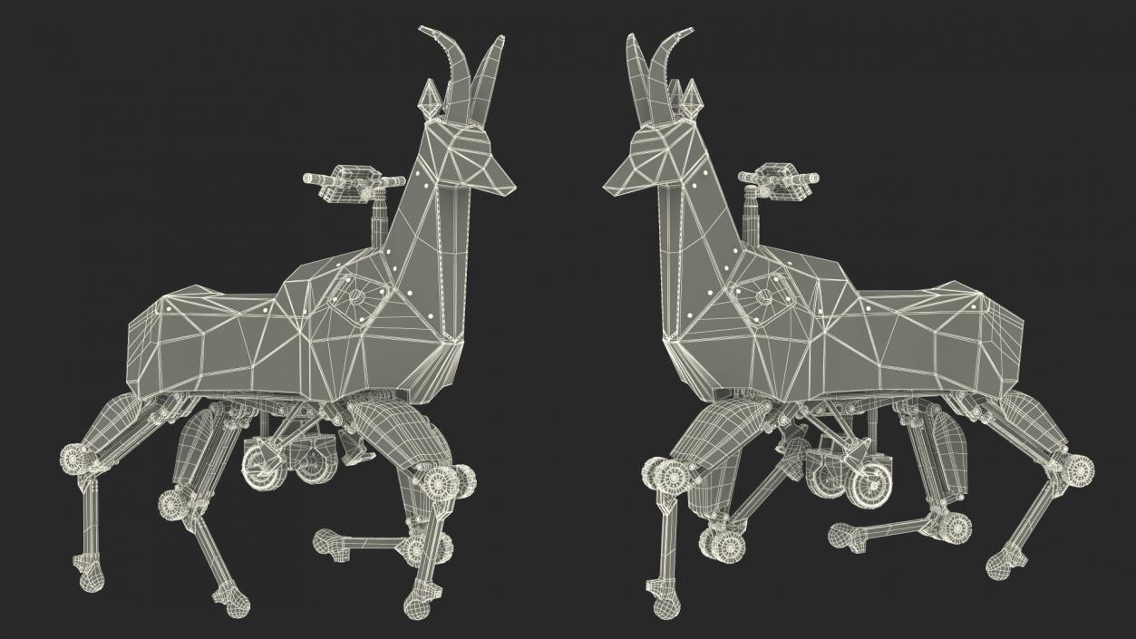 3D Robot Goat Kawasaki Rigged