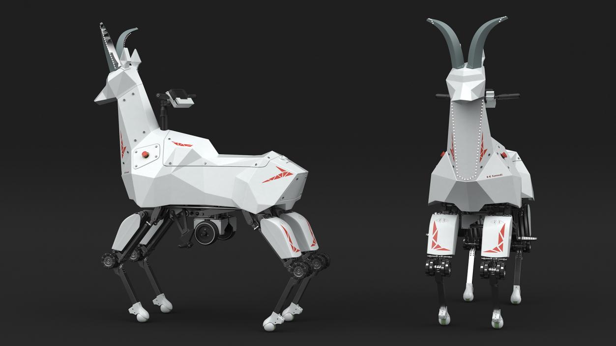 3D Robot Goat Kawasaki Rigged