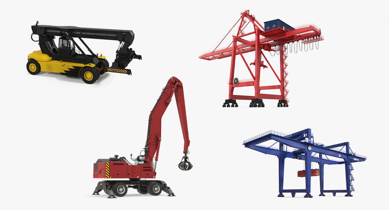 Port Cranes 3D Models Collection 3 3D model