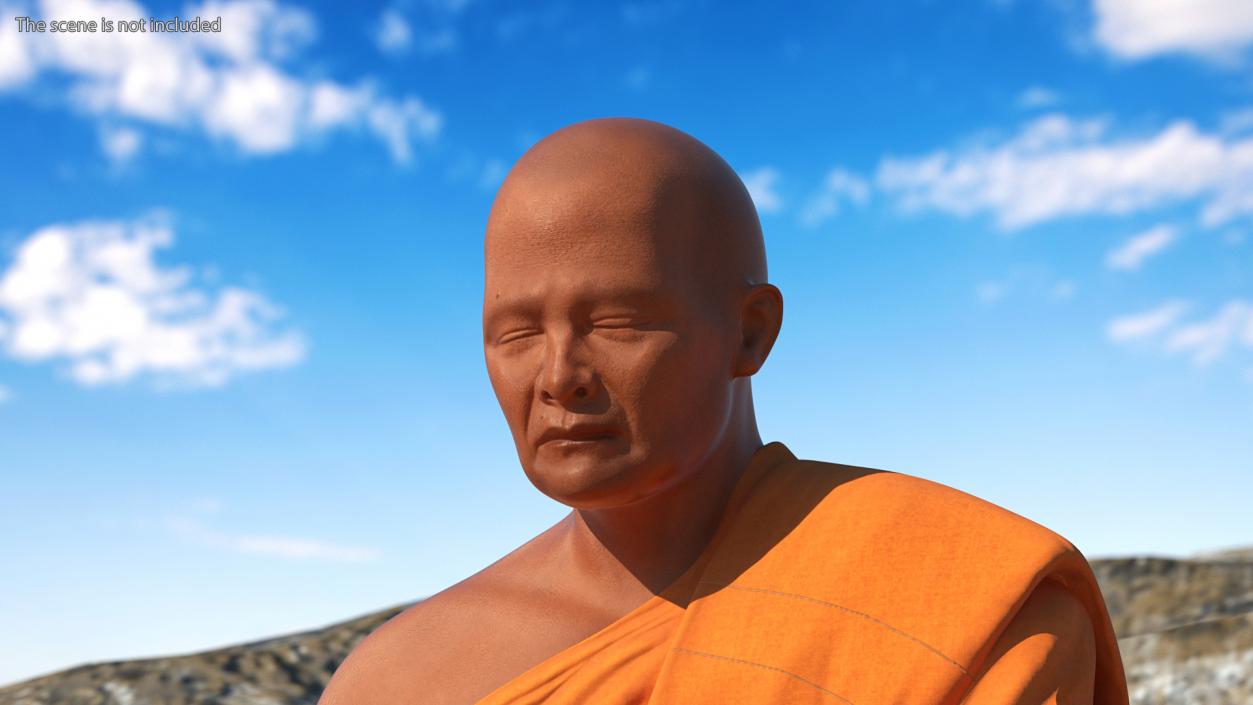 Monk Head 3D model