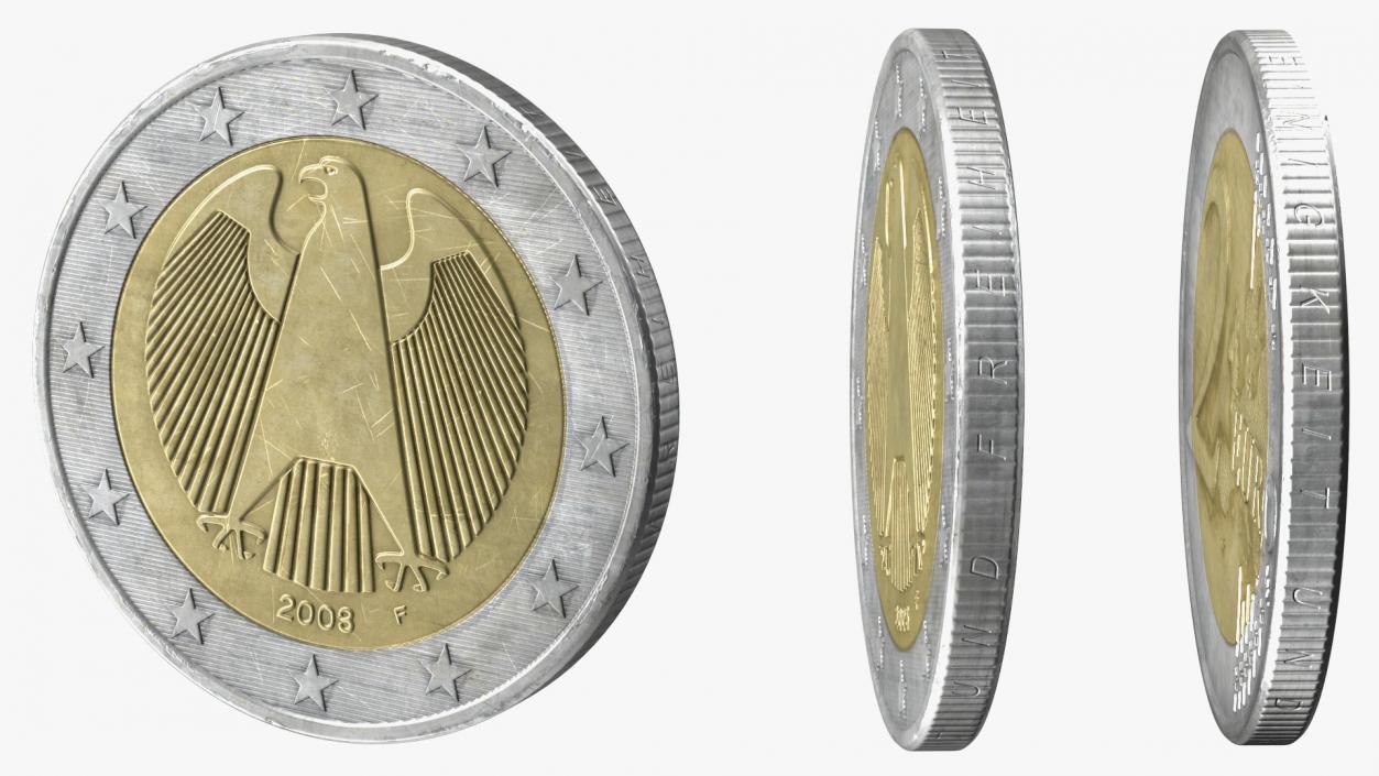 Germany 2 Euro Coin 3D model