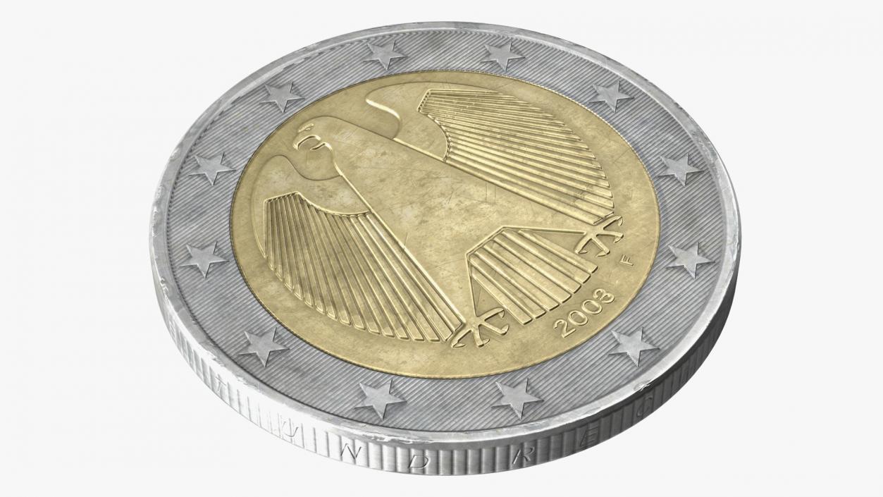 Germany 2 Euro Coin 3D model