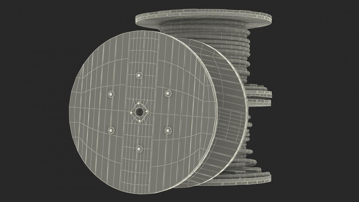 3D model Stack of Cable Reels