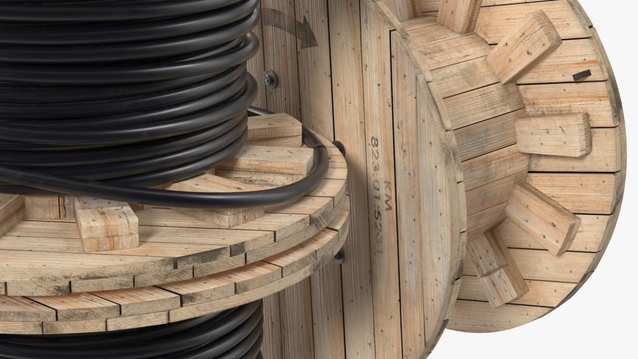 3D model Stack of Cable Reels