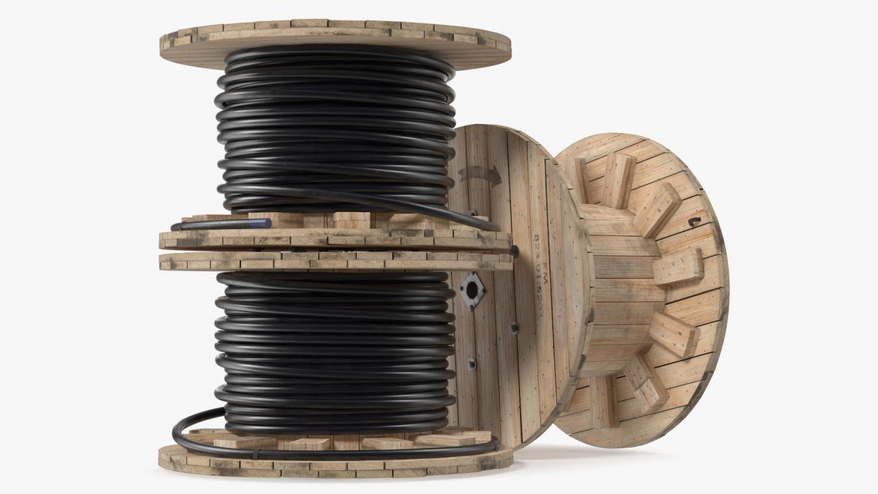 3D model Stack of Cable Reels