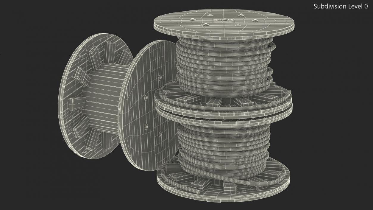 3D model Stack of Cable Reels